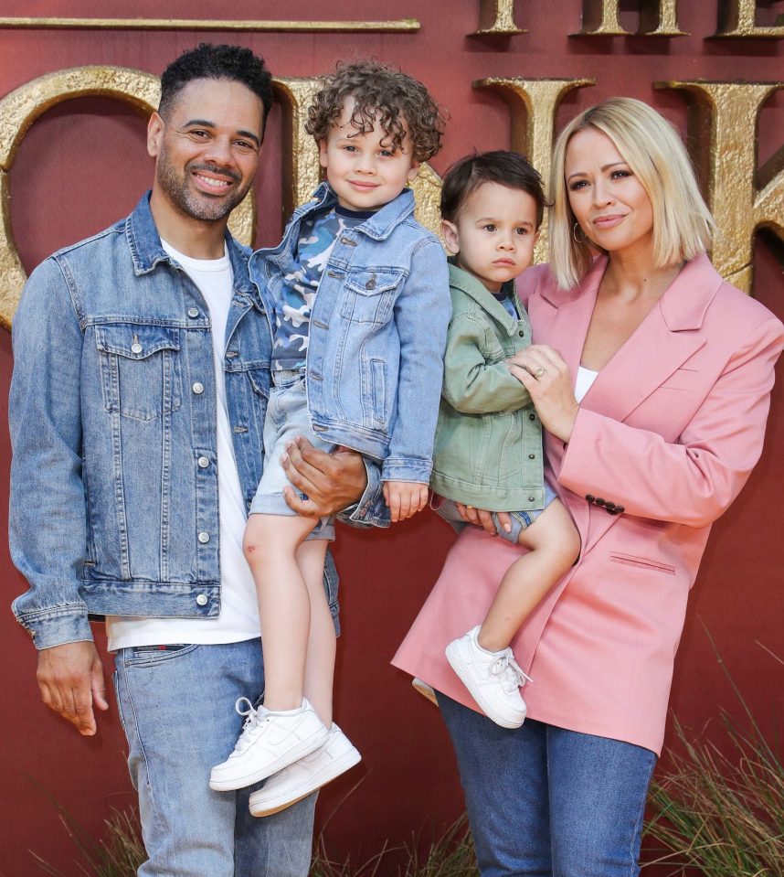  Kimberley with her husband Justin and their two boys