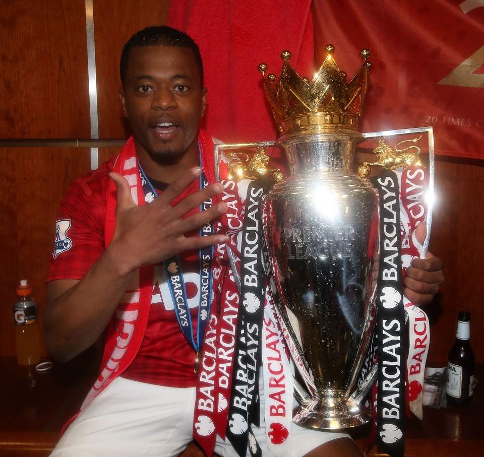  Patrice Evra, who won five titles with Man United, says his childhood struggles helped build him into the man he is today