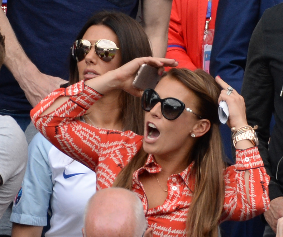  Becky and Coleen were once good friends and were pictured cheering England on at tournaments