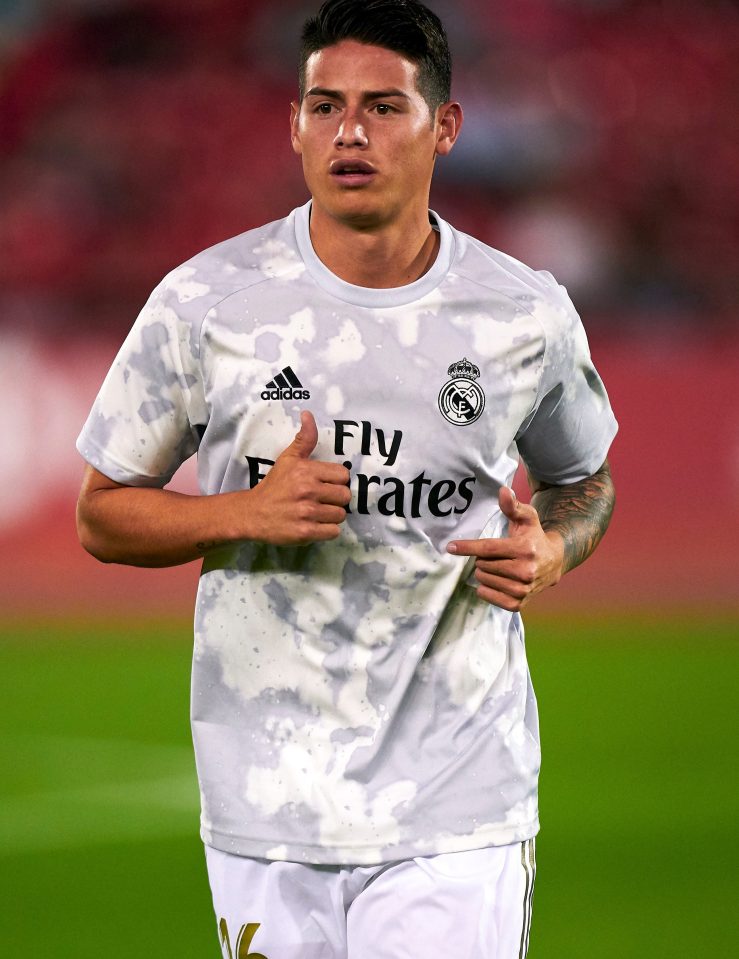  James Rodriguez is another player whose future looks bleak at the Bernabeu