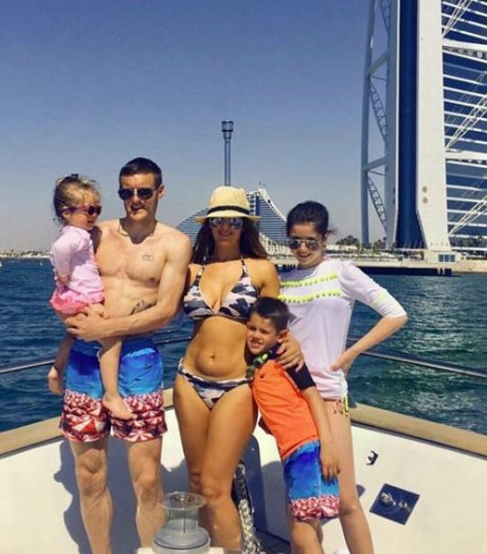  The Vardy family getting away from the rift on holiday in Dubai