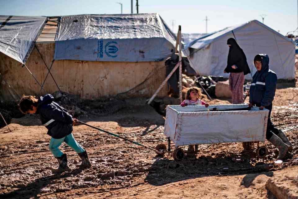  The Kurdish-run Al-Hol camp in Al-Hasakeh where families of the Islamic State are held