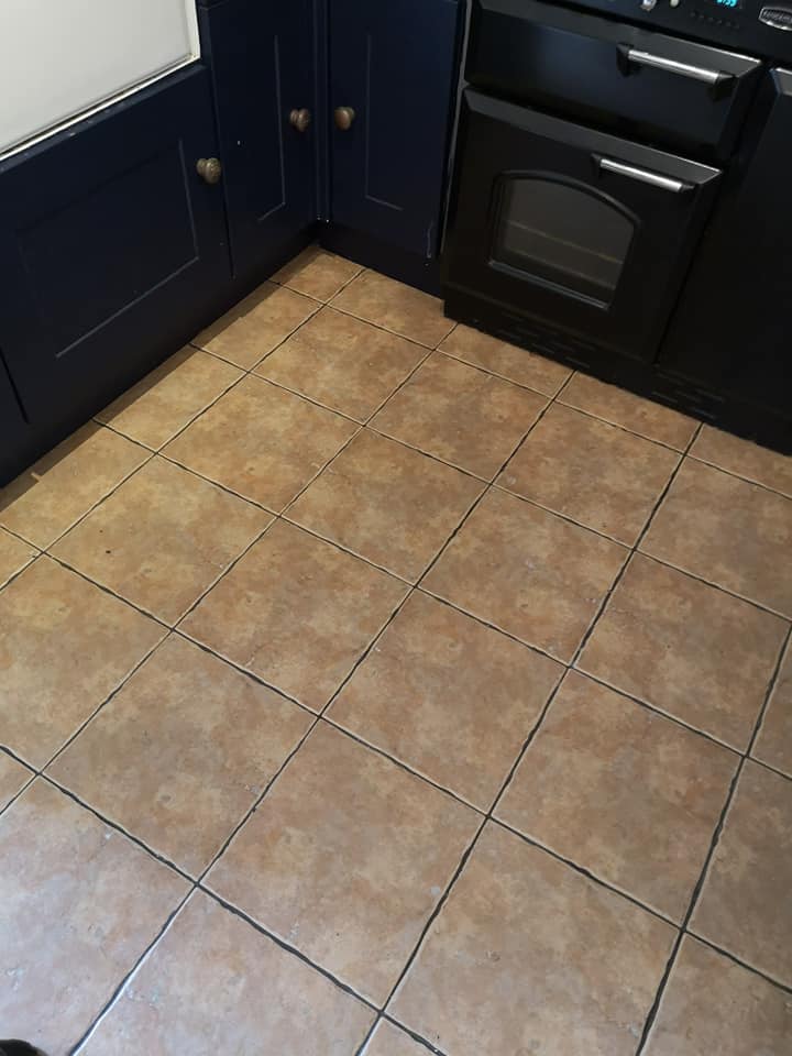 She desperately wanted to change her kitchen floor and it cost her next to nothing to do 