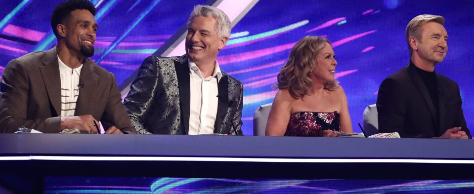  The Dancing On Ice judging panel, from left: Ashley Banjo, John Barrowman, Jayne Torvill and Christopher Dean