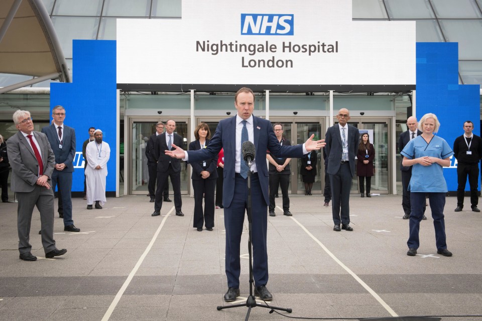  NHS Nightingale was built in just nine days before being opened by Health Secretary Matt Hancock and Prince Charles