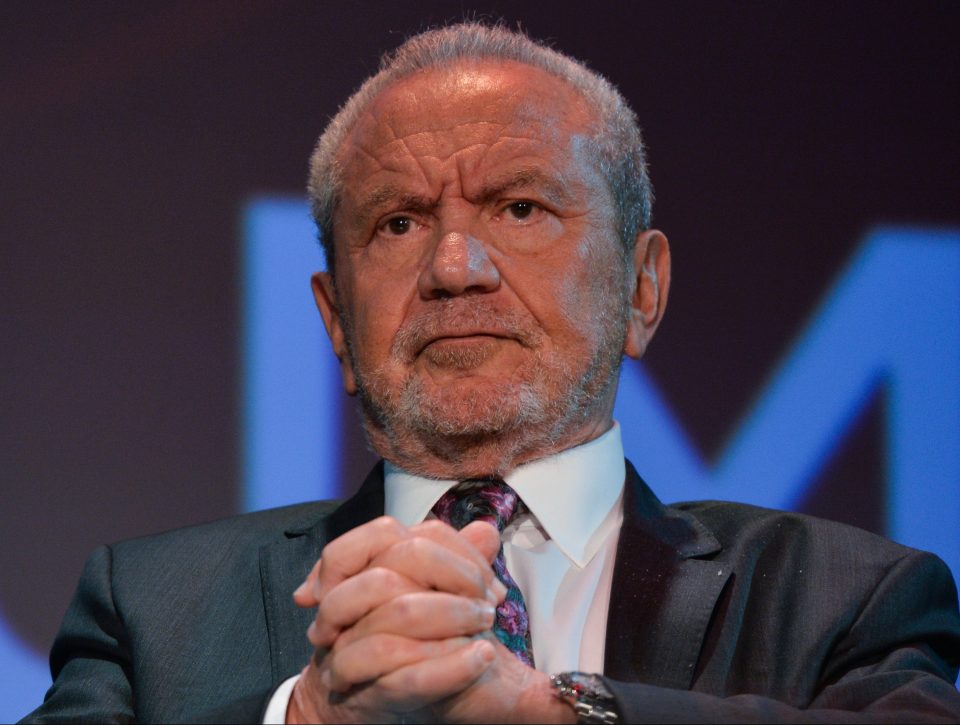  Lord Alan Sugar has taken a swipe at Piers Morgan over his coronavirus test