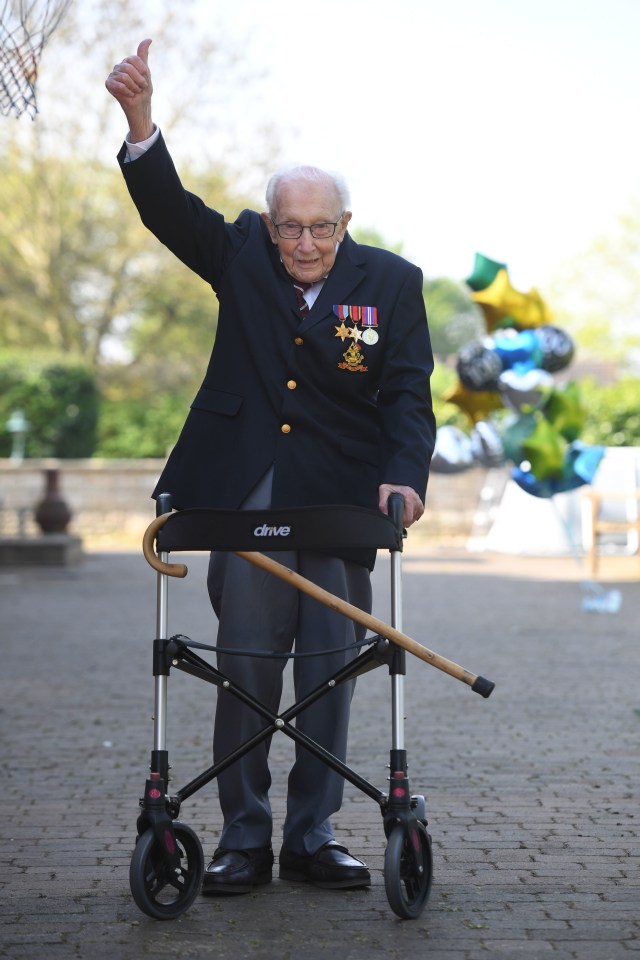 Tom Moore captured the nation’s hearts by walking 100 laps of his garden to raise money for the NHS