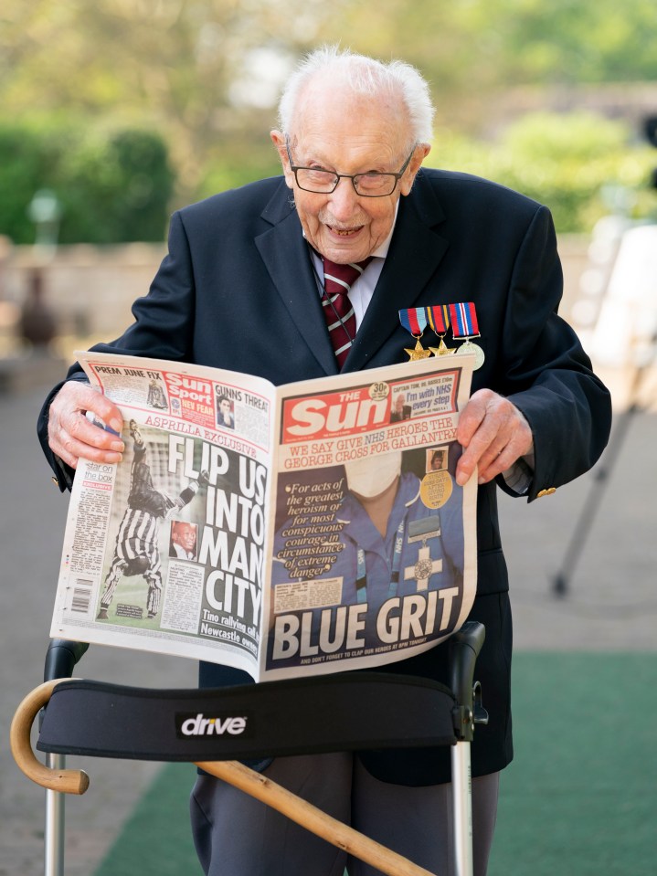 The 100-year-old is the first of dozens of coronavirus crisis heroes who will receive gongs