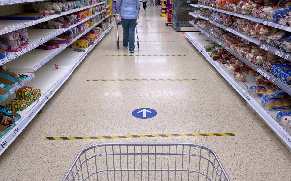  Shoppers face an extension of current measures including staying 2 metres apart and a one-way system around the supermarket