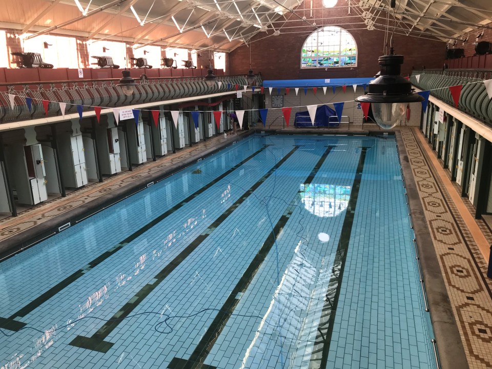 The Edwardian bath house in Leeds opened in 1904 for locals to swim and use the Russian steam baths