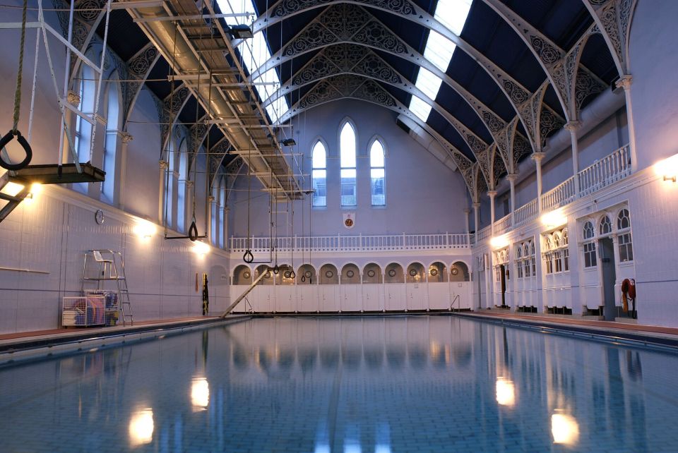  Glasgow's Western Baths was founded in 1876 and is now a private members’ club — so visit on open days and admire the Venetian-style architecture, original Turkish baths – and of course the pool