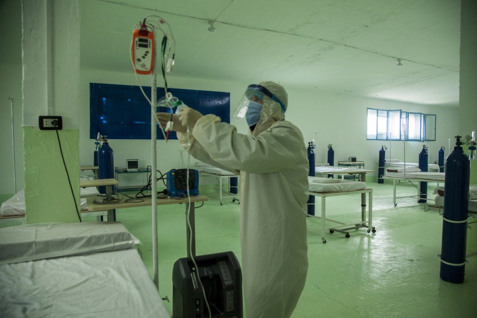  A doctor working in a Covid-19 ward in Al-Hasakah, north east Syria