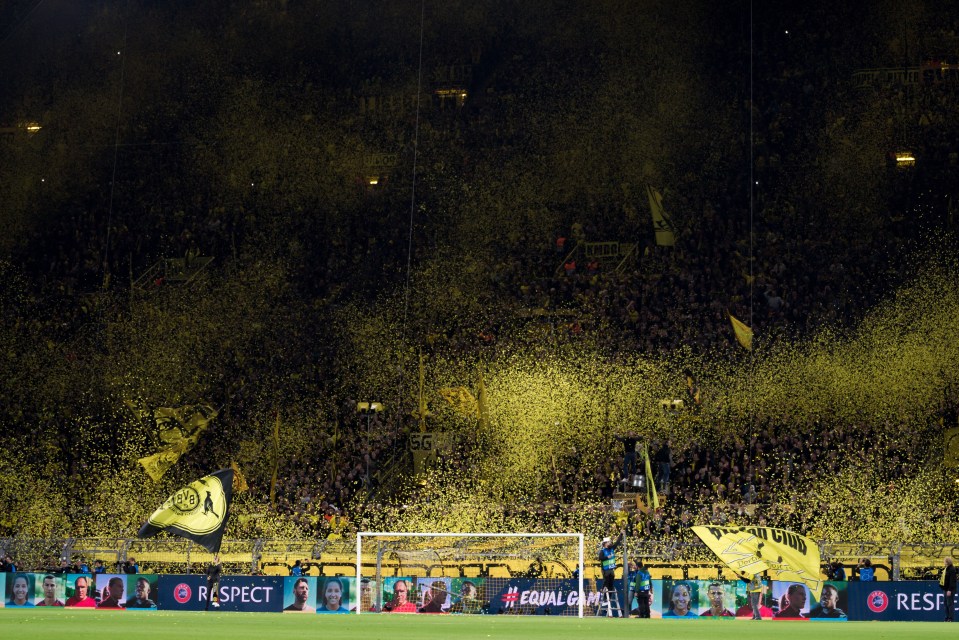  Borussia Dortmund's Yellow Wall is one of the most iconic stands in Europe