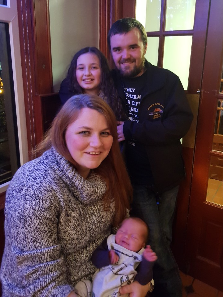  Rachael Saunders, 34, has taken dozens of snaps. Pictured with her daughter Meghan, partner David and Fraser when he was born