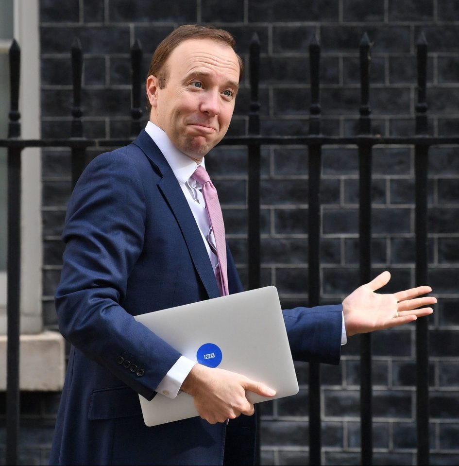  Matt Hancock seemed happy this morning as he went into No10