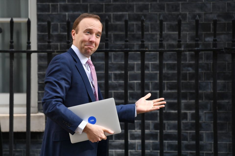  Matt Hancock seemed happy this morning as he went into No10