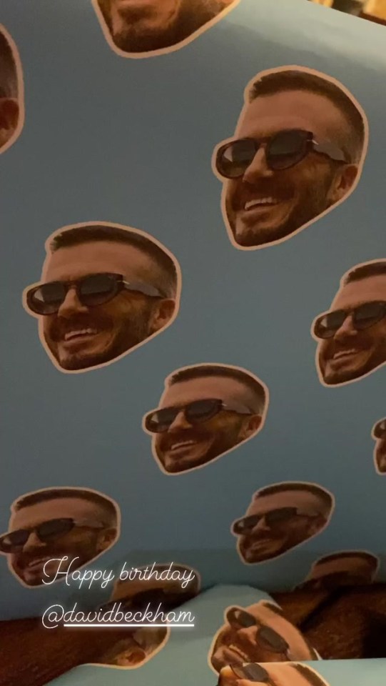 Becks’ wrapping paper featured his own face