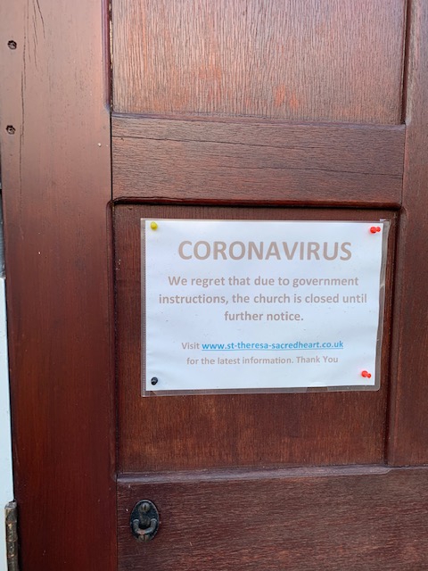  A note on the door of Rothley Parish Church