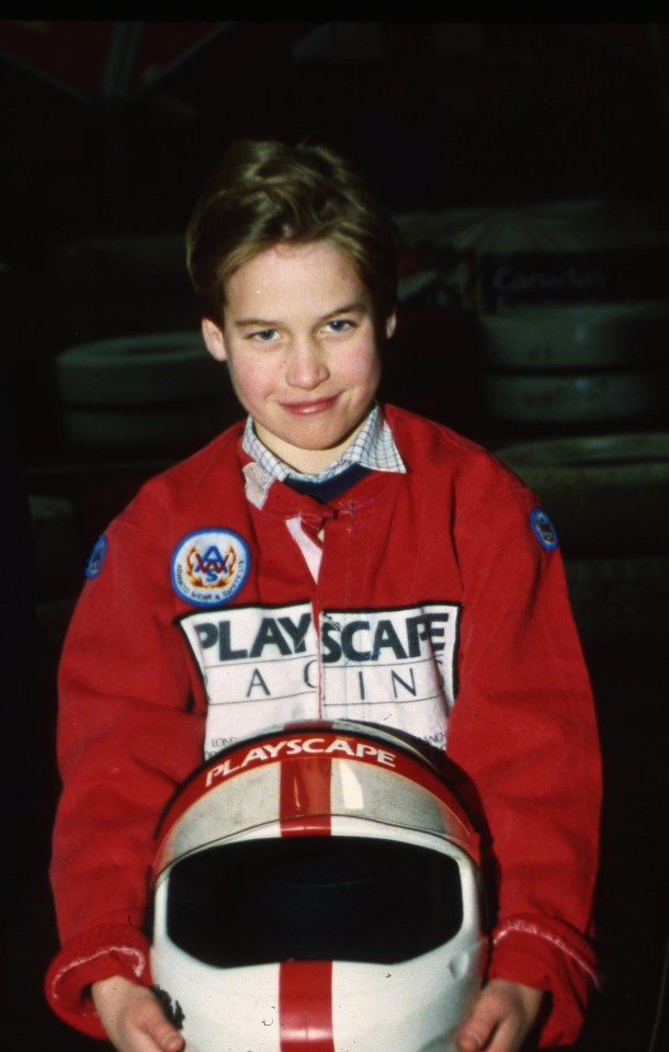 Charlotte looks remarkably similar to a young Prince William, picture go-karting in 1992, aged 10