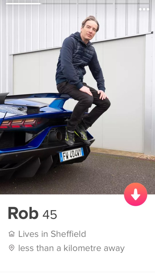  According to a study, posing with a nice car on Tinder increases your chances of a swipe right by 25 per cent