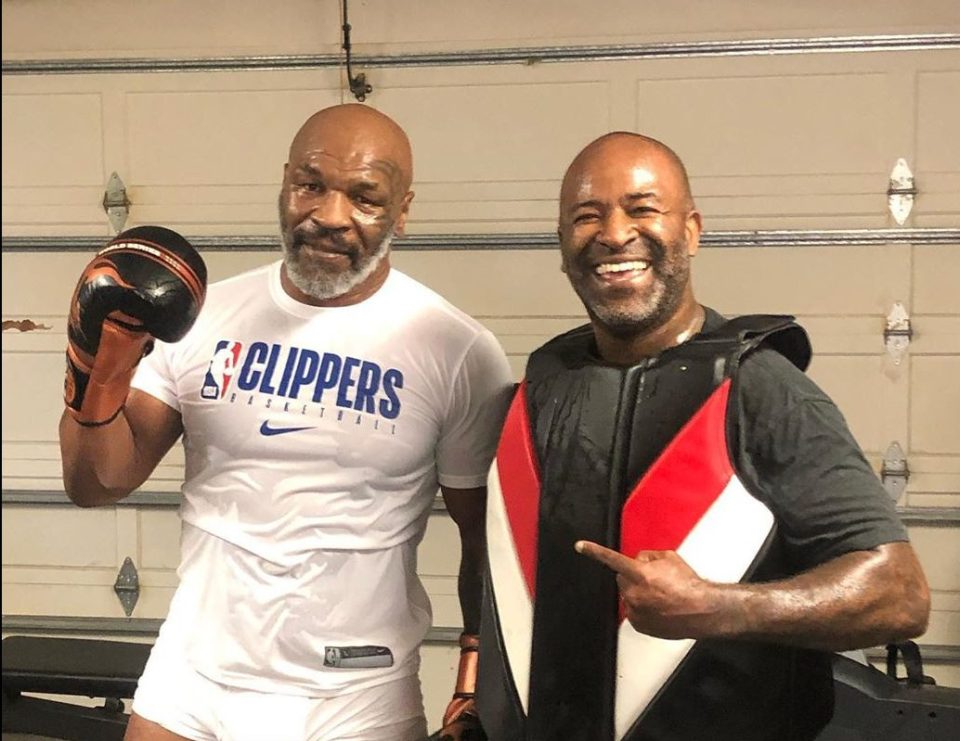  Tyson has been training for the last month ahead of his comeback