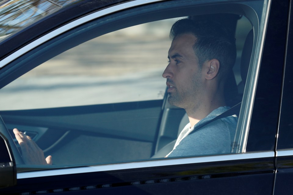  Sergio Busquets and team-mates have not been at the training ground since March 13