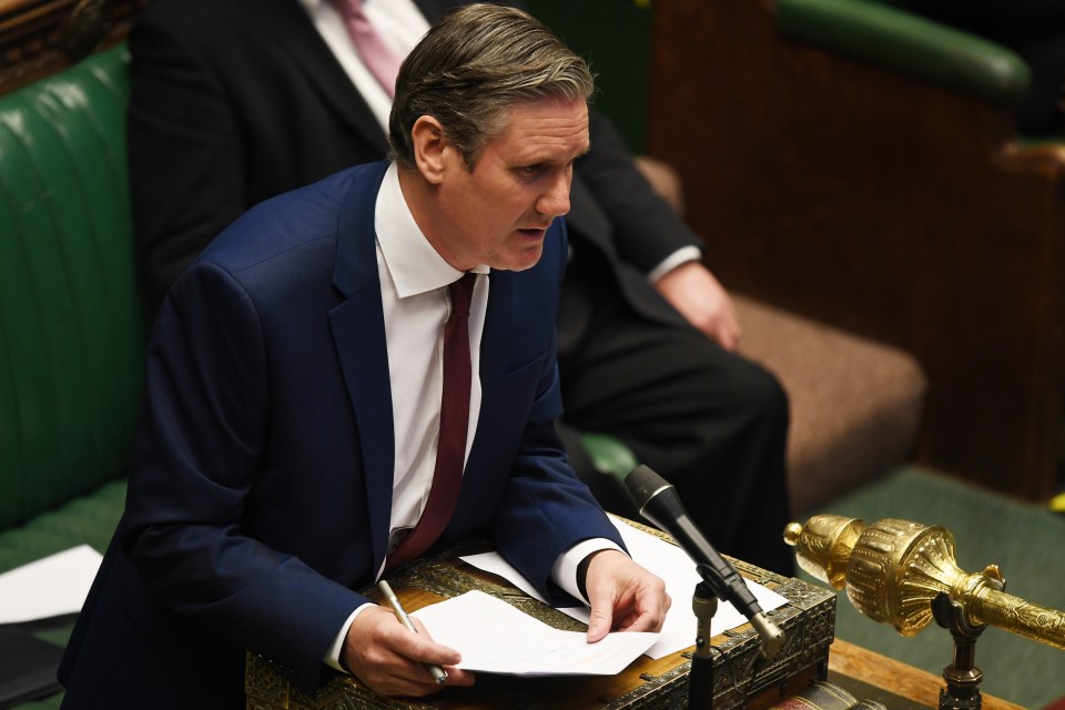  He went up against Labour boss Sir Keir Starmer for the first time