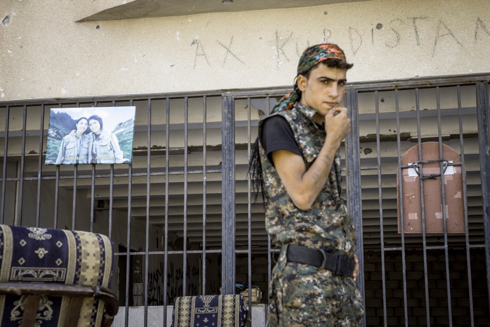  A prison in al-Hasakah prison where ISIS thugs are held in northern Syria