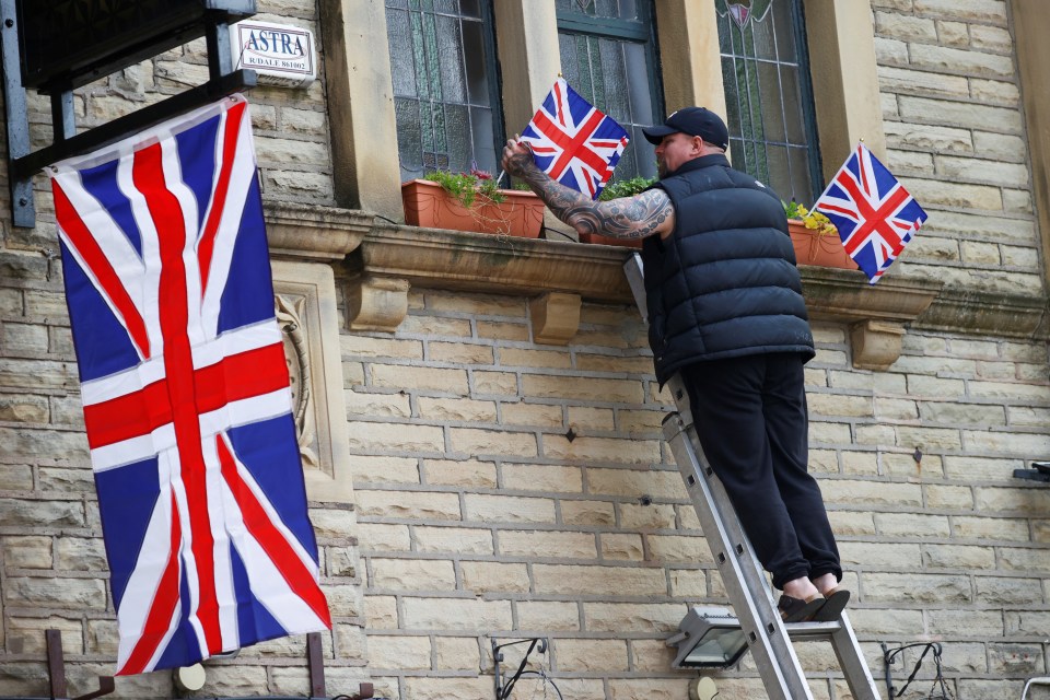 Brits around the country have decorated their homes and streets ahead of the big day