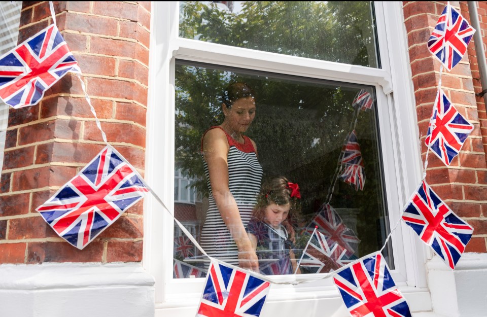 Katie Wharton and daughter Evie, 5, in Southsea fall silent