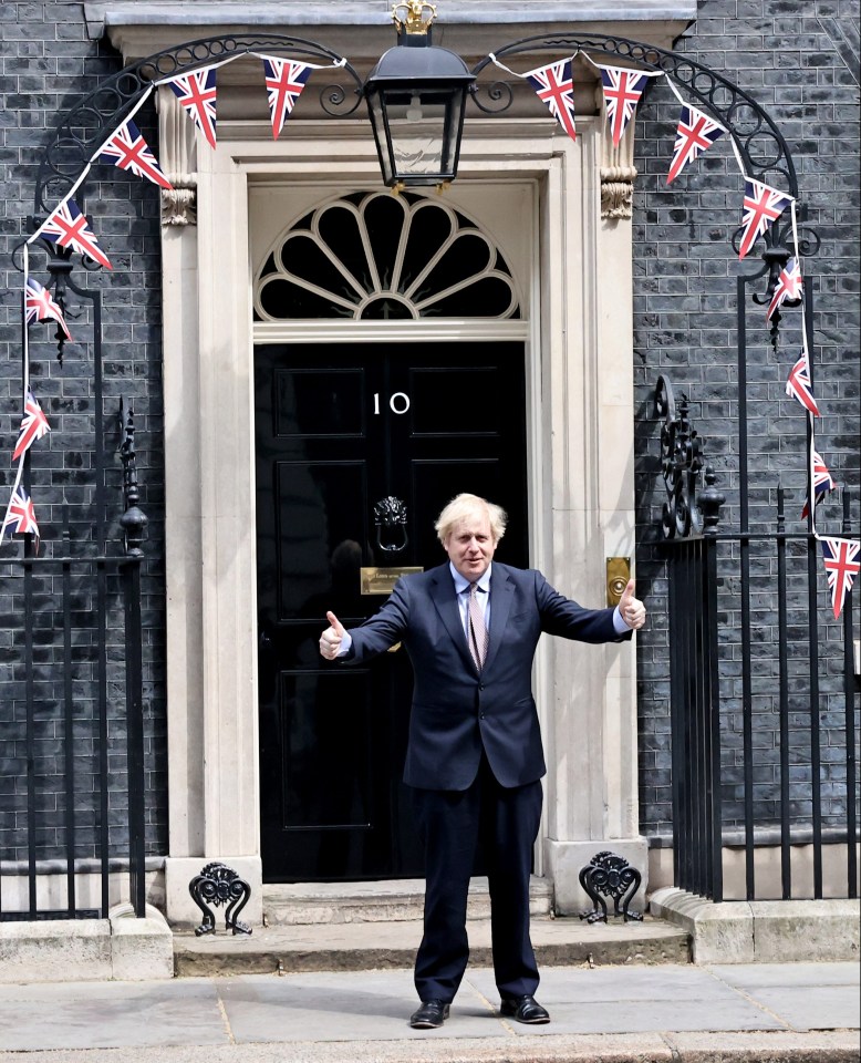 Boris Johnson, still washed out from his brush with death, marked the two-minute silence in the Cabinet room before going to the doorstep of No10