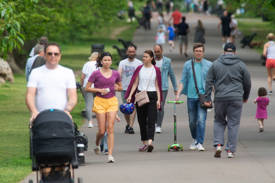  People were out and about in Greenwich Park today during the coronavirus lockdown