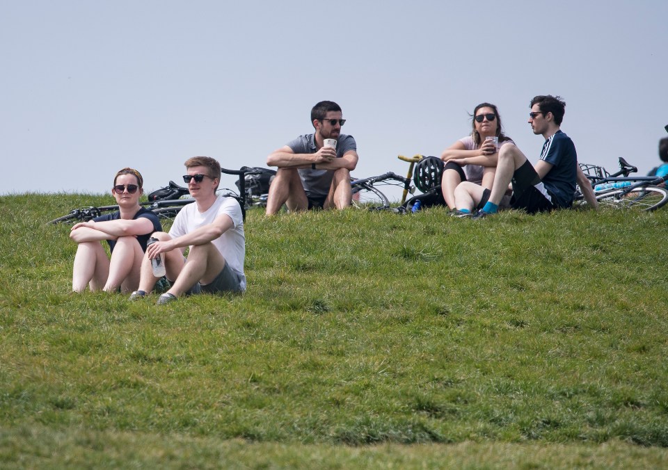  Brits gathered on Primrose Hill in North London at the start of the bank holiday weekend