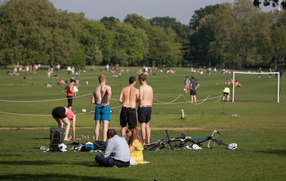  People will be allowed to sunbathe, sit on benches and exercise in parks as much as they want - but must stay two metres apart from people outside of their household