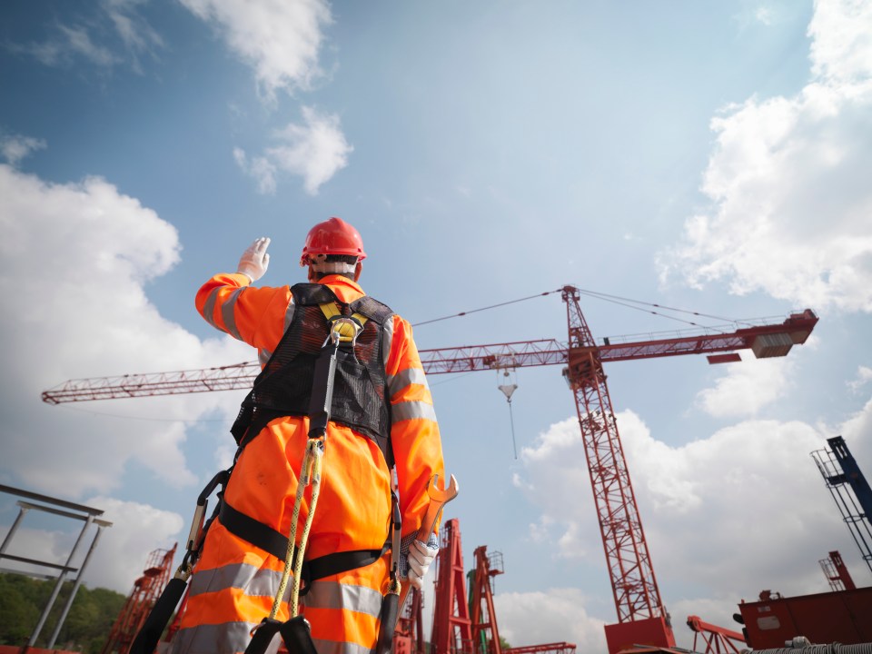 Construction worker on a building site [Stock]