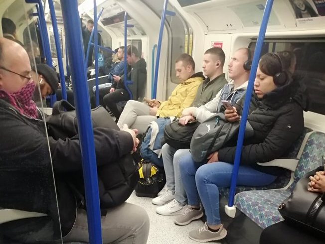  Commuters took to Twitter this morning to show London Underground's busy carriages