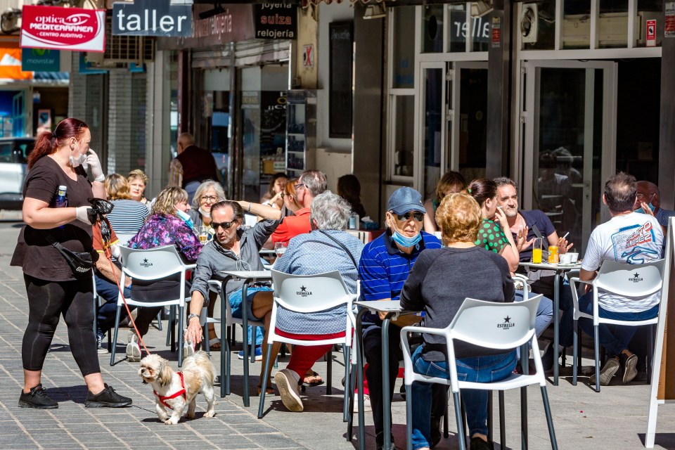  Bar terraces have been allowed to reopen with a limited number of people