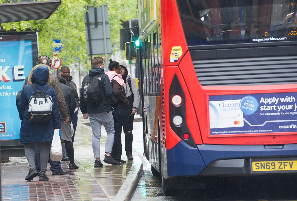  Brits unable to work from home have surged back onto public transport today