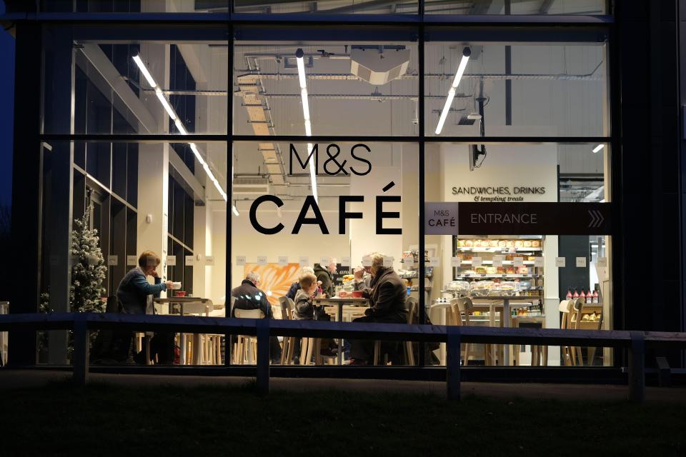 M&S has reopened 49 of its cafes across the UK today