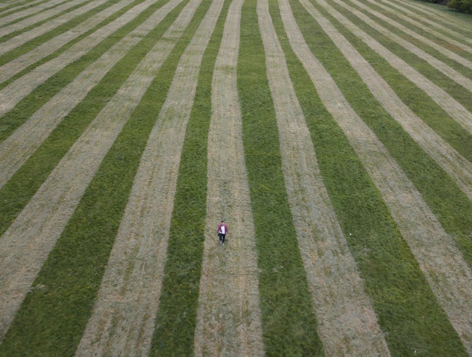  Socially distant lines were cut into the fields at Billesley Common in Birmingham