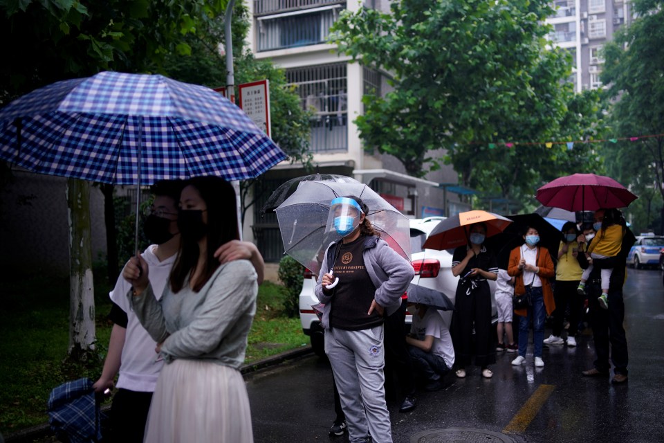 Testing took place in China when officials feared a second wave hitting Wuhan where the outbreak began