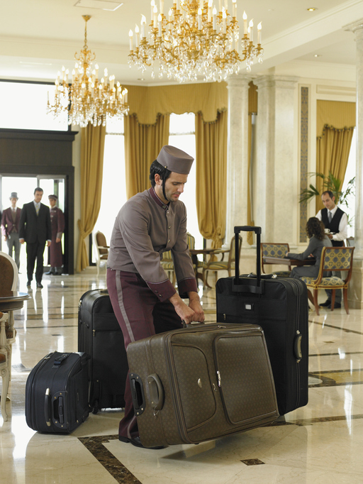 If you want luggage taken to room, it will need to be wiped down and disinfected