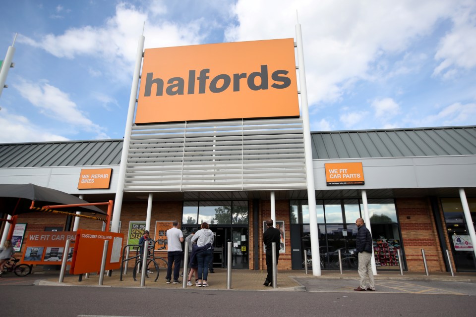  Halfords plans to reopen 53 stores across the UK