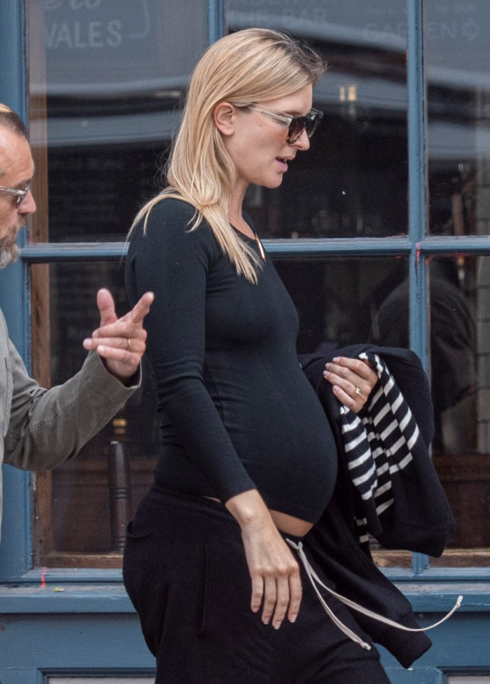  Phillipa displayed her blossoming baby bump