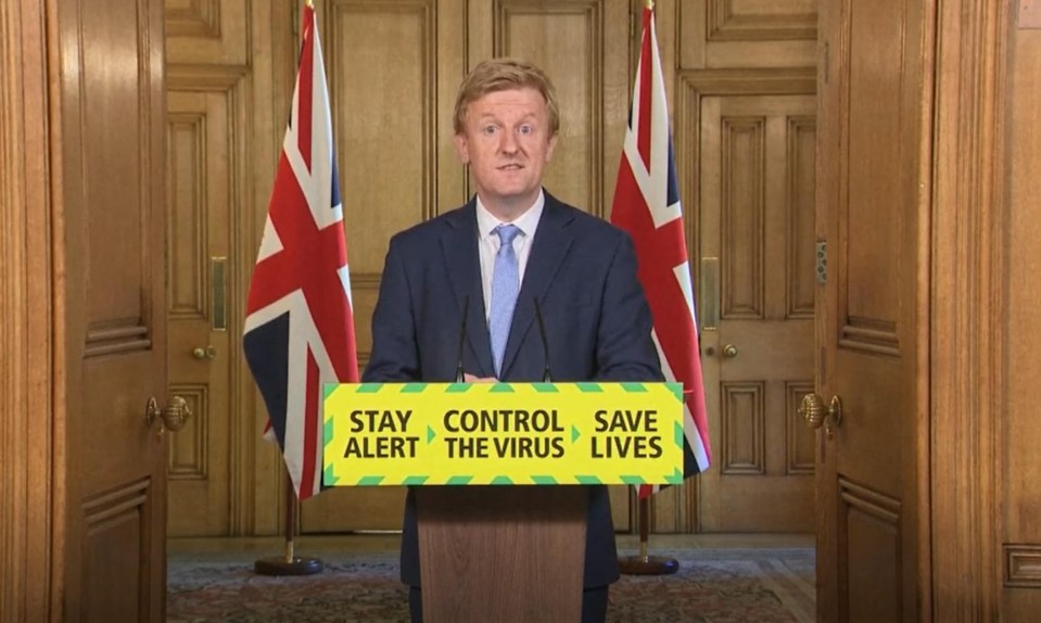  Culture Secretary Oliver Dowden led Wednesday's press briefing on coronavirus