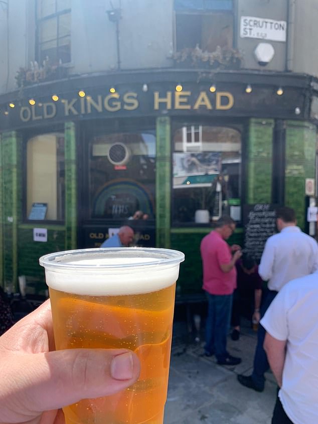  Some Brits have enjoyed a takeaway pint at their local pub