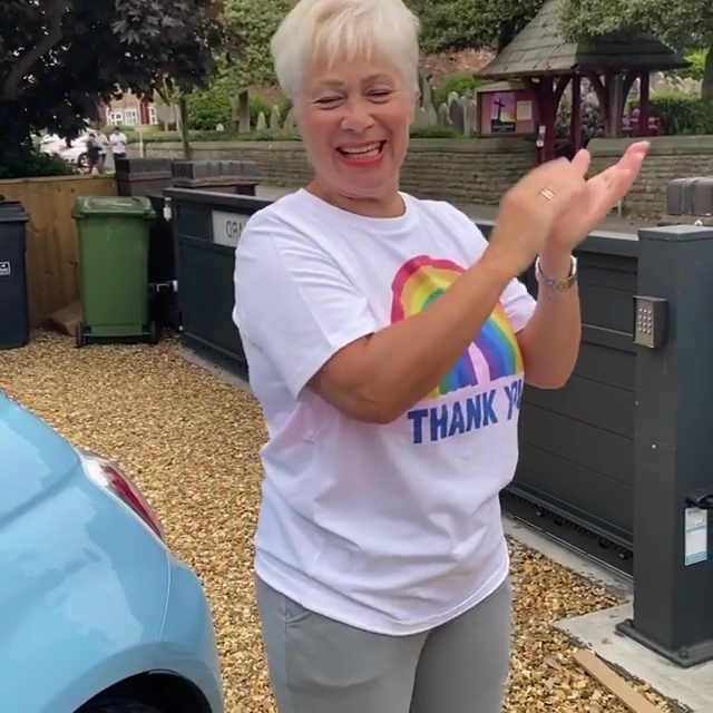  Presenter Denise Welch also showed her appreciation