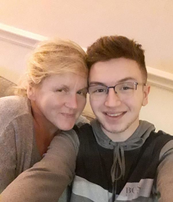  Yousef Makki is pictured here smiling with his mum Debbie, who died a little more than a year after her teen son was stabbed to death