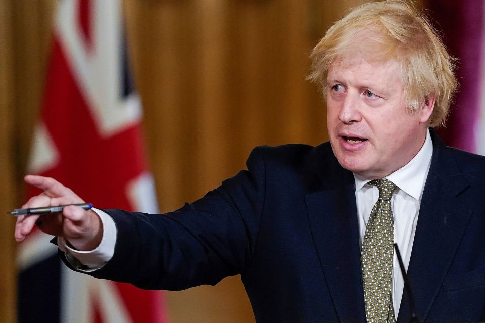  Prime Minister Boris Johnson speaks at the press conference on May 24