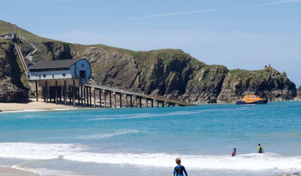  Padstow beach in Cornwall, where a man pulled from the water was pronounced dead at the scene